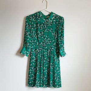 Beach Bash Tatyana Green Bird Mini Dress